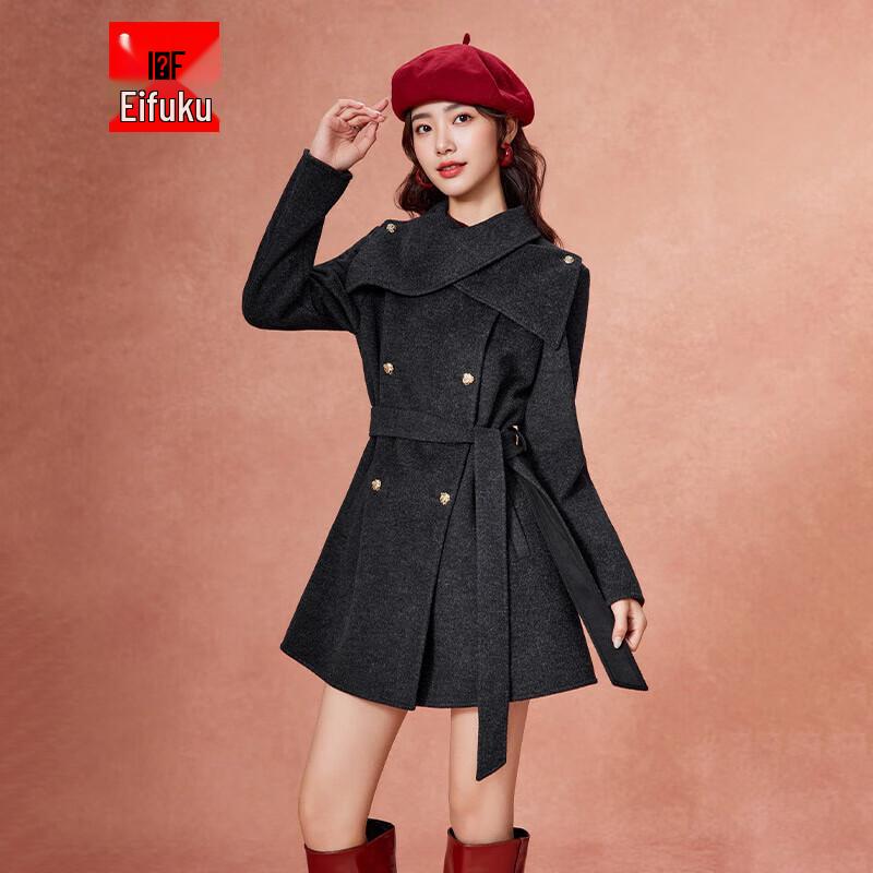 

IEF Women s Warm Wool Blend Coat S