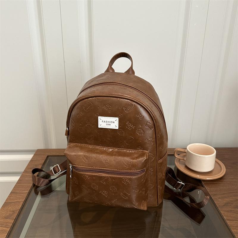 Niche Backpack Women's New Trendy Retro Casual Versatile Schoolbag Student Travel Backpack