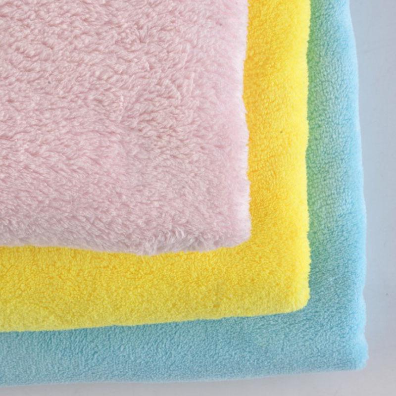 Coral Fleece Bathrobe Fabric: Thick, Double-Sided Polyester-Nylon, Water-Absorbent, 1m Minimum Order
