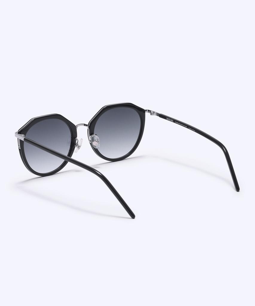 Alloaiweeo [Silverbite] Sbs4601 0911G Margaret Soltex Black Sunglasses