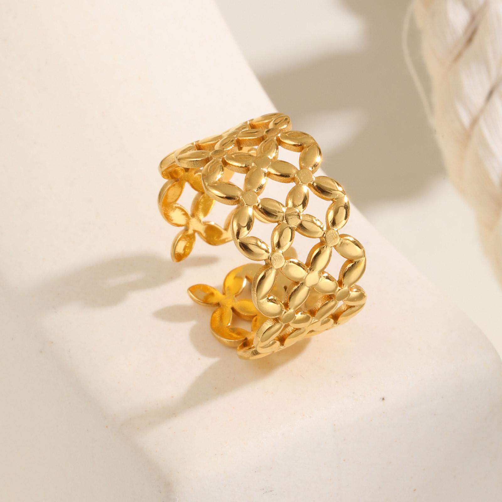 

Minimalist X-shaped Open Ring for Women,Gold Color Stainless Steel Geometric Rings,Fashion Jewelry Mother s Day Gift