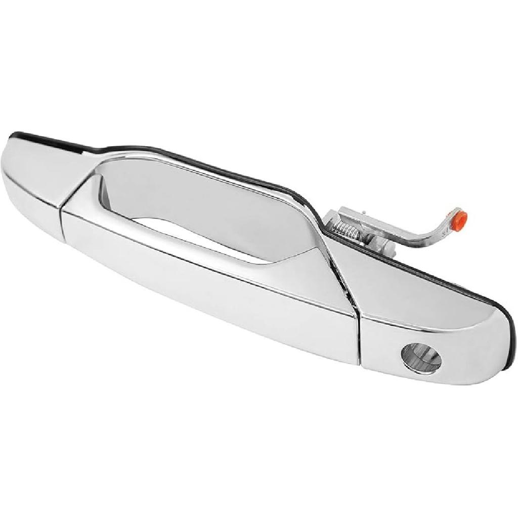 Exterior Chrome Door Handle Front Left Driver Side | Replacement For 2007-2013 Chevy Silverado Suburban Tahoe Avalanche GMC Sierra Yukon Cadillac