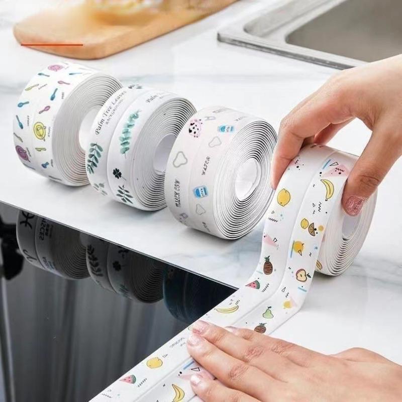 3M Waterproof Sealing Tape Bathroom Kitchen Sealing Strip Shower Sink Bath Sealer PVC Self Adhesive Sealant Tape Wall Sticker