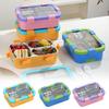Rectangular Shape Insulated Lunch Box 304 Stainless Steel Bento Lunch Box  for Students