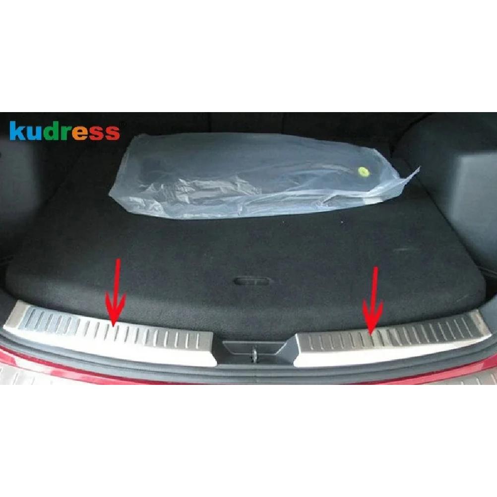 Rear Trunk Bumper Cover Trim For Mazda CX5 CX-5 2012 2013 2014 2015 Steel Car Tailgate Door Sill Plate Guard Pad Accessories