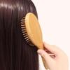 1Pc Bamboo Hair Brush Set with Elegant Gift Box Wide-Tooth Detangler&Scalp Massager for Women And Men