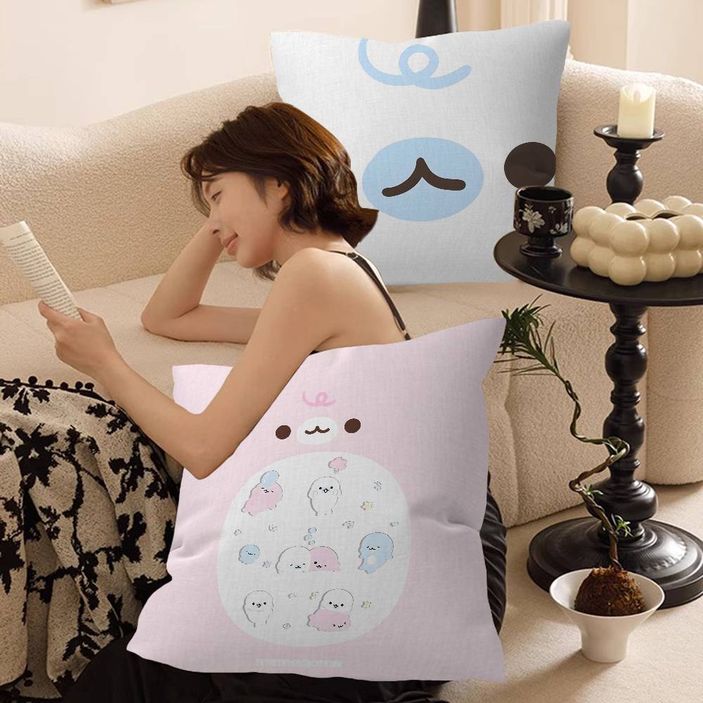 Kawaii Cartoon Mamegoma CUTE Pillow Anime Pillow Sofa Bed Head Pillow Cover Cushion Cover 45x45 cm Fashion