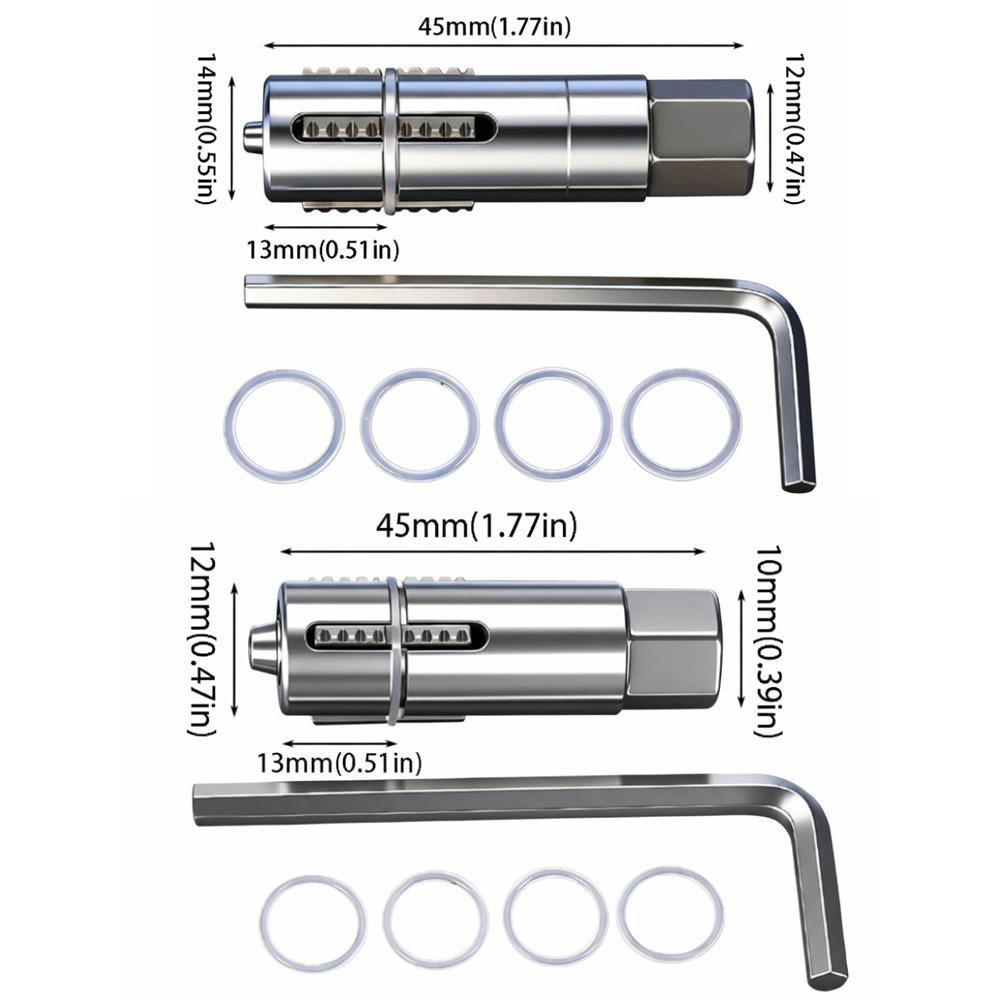Dual Specification Broken Wire Extractor Durable Steel Damage Screw Extractor  Angle Valves Repair