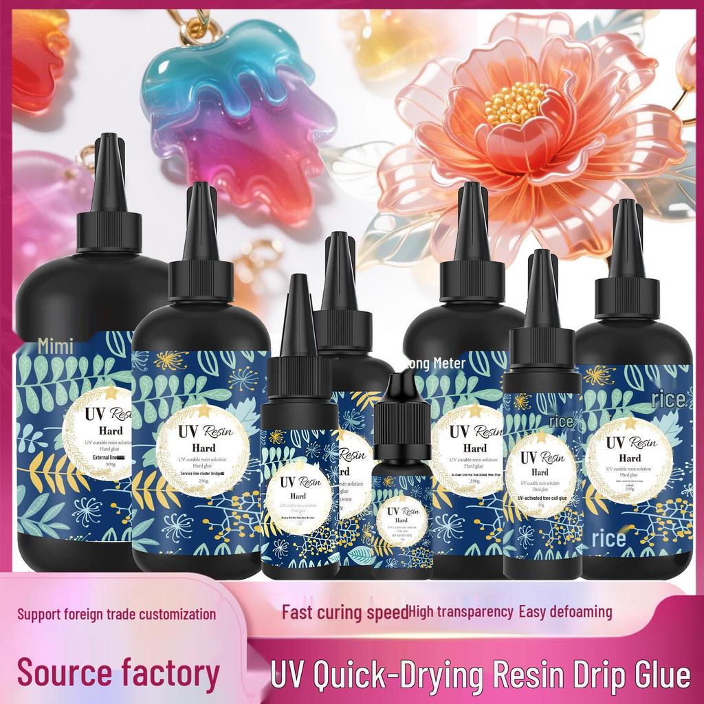 High Transmittance UV Glue for DIY Jewelry, Flowers, Quicksand, Mahjong, and Epoxy Sealing