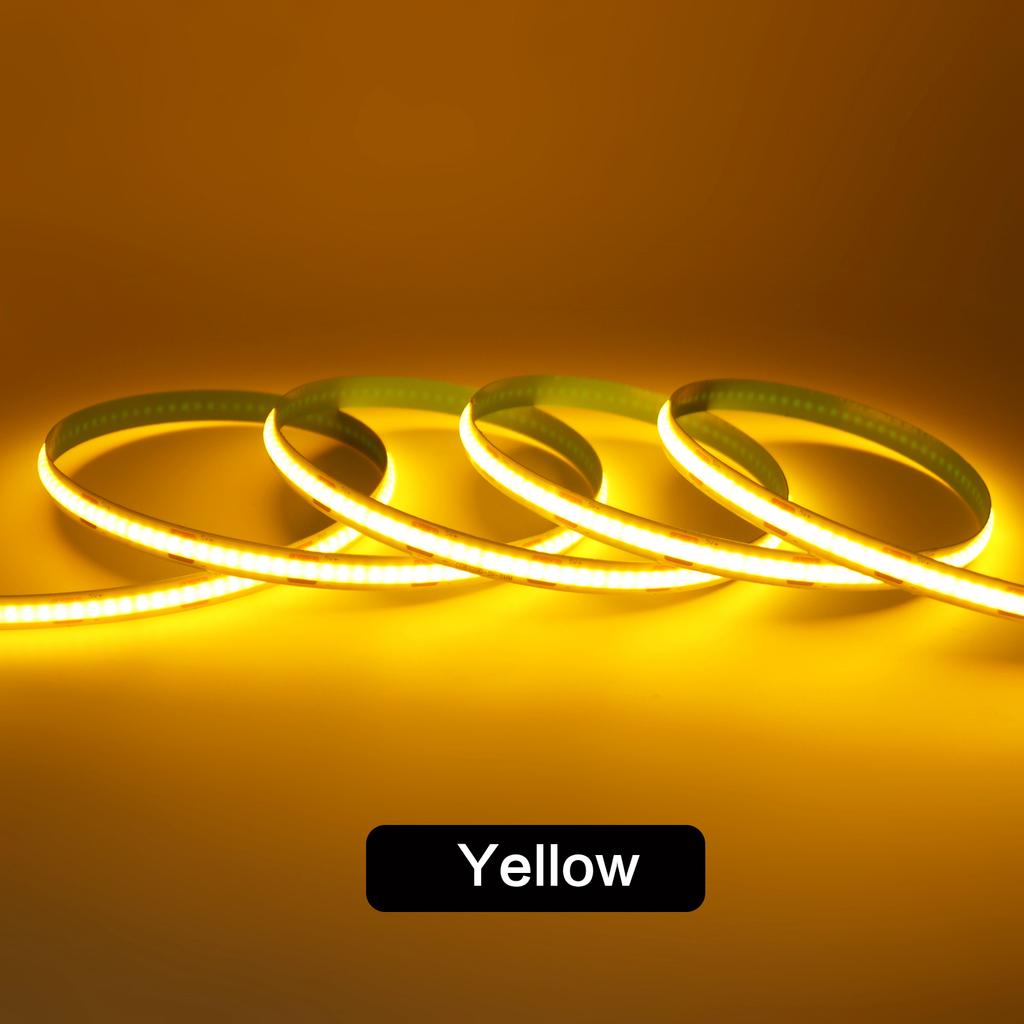 8mm 5mm 3mm PCB COB LED Strip Lights 12V 320LEDs/M RA90 Dimmable Adhesive Night Light Kitchen Room Mirror TV Backlight 9 Colors
