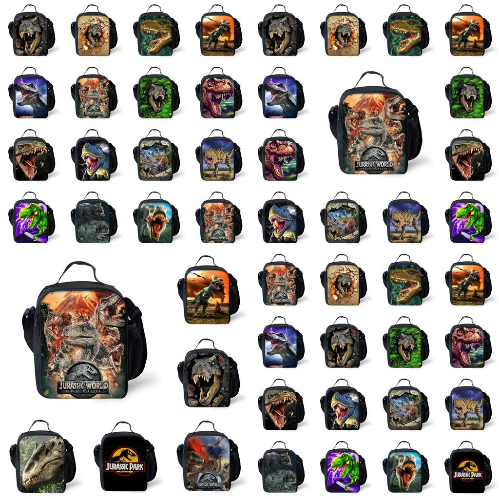 Jurassic World Dinosaur Lunch Bag Insulated Thermal Cooler For Students And Picnics