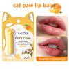 1pc Cat Paw Orange Moisturizing Lip Balm, Long-Lasting Hydration And Nourishment, Fades Lip Lines, P