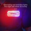 Outdoor Red Blue Strobe Light Police Light Warning Lights Usb Rechargeable Flashlight Shoulder Clip Flashing