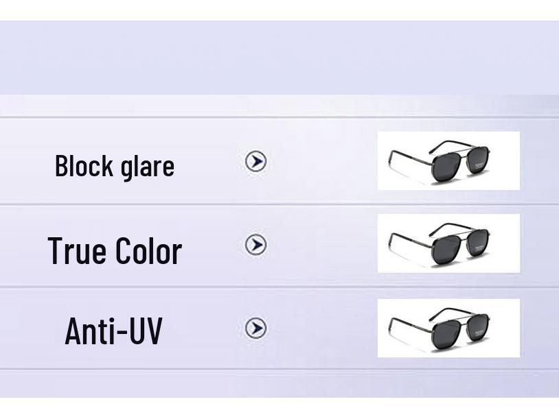 Men's TR90 Polarized Fashion Sunglasses - Anti-UV, Trendy, and Versatile