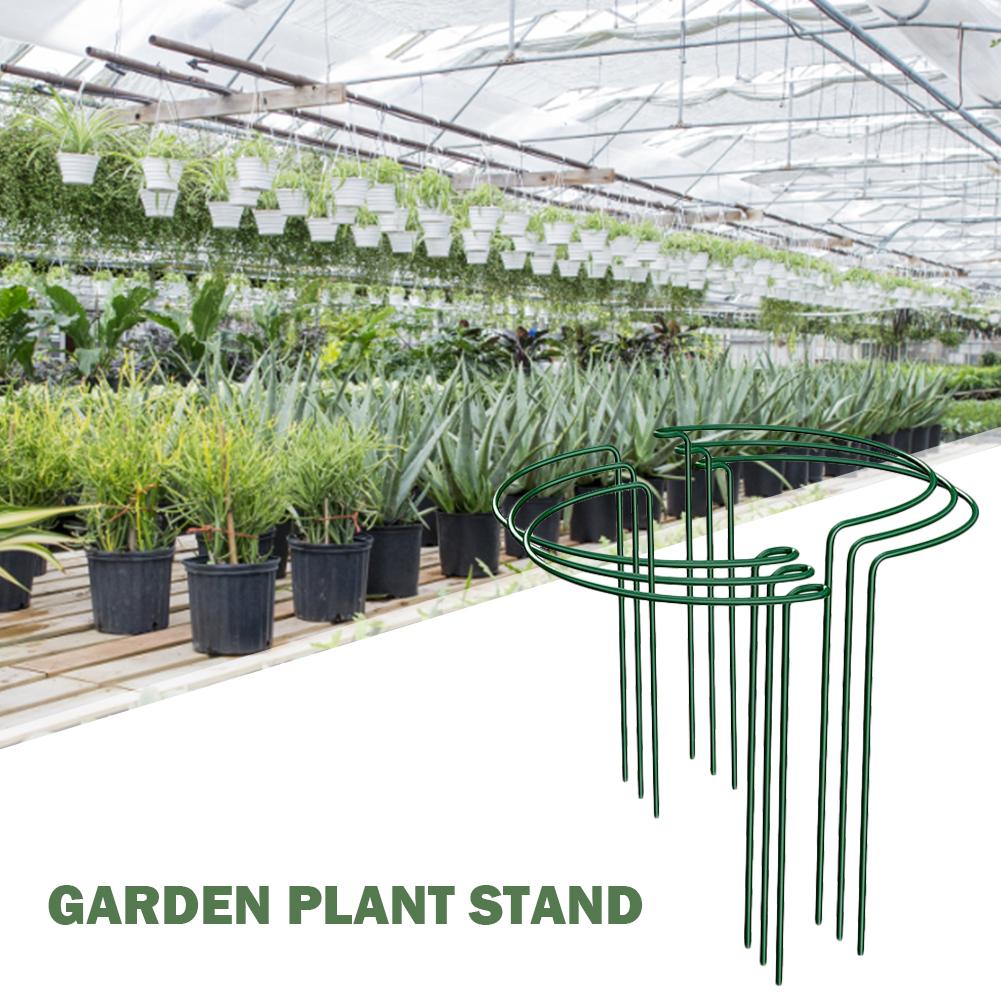 4/6pcs Decorative Plant Trellis Heart Shaped Metal Tomato Plant Cage Gardening Fixing Rod Equipment for Potted Plants Flowers