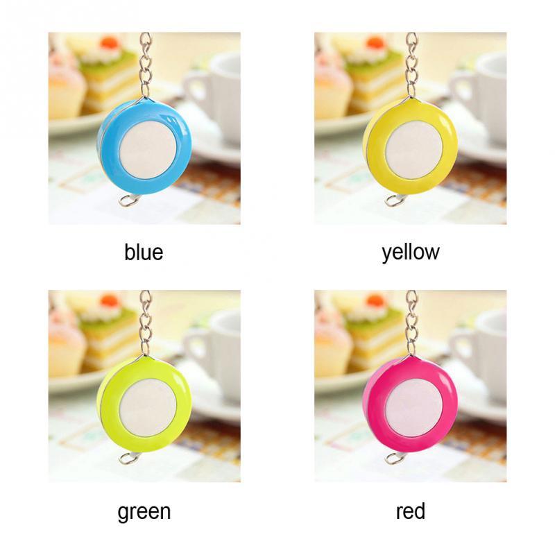 Candy Color Keychain Tape Measure 1.5 Meters Quantity Clothing Size Tape Measure Small Tape Measure
