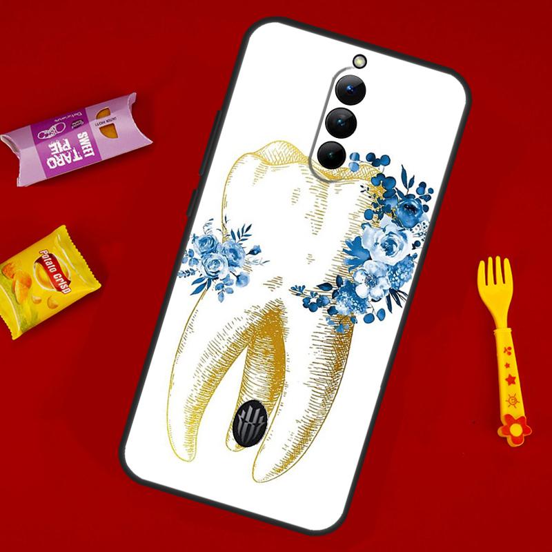 Human Tooth Anatomy Case For ZTE Nubia Red Magic 10 Air 6 6S 7S For Red Magic 11 10 9 8 8S 9S 10S Pro Plus Cover