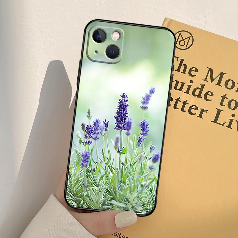 Lavendel Lila Blume Handyhülle Für iPhone 17 16 15 14 13 12 11 Pro Max mini XR 16e 15 16 Plus 17 Air Vollabdeckung