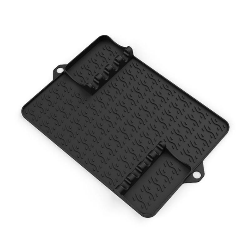 Set of 2 Multifuntional Barbecue Tool Mat Kitchen Grilling Pad Grilling Mat Silicone Texture Present for BBQ Enthusiasts
