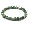 8mm Natural Tree Agate A Gemstone Green Beads Bracelet 7.5" Unisex Jewelry For Birthday Gift RBB-12