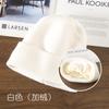 Women's autumn and winter solid-color, fleece-lined, warm knitted hat for outdoor activities, cycling, and cold weather protection, with ear flaps