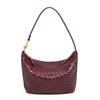 Handmade Women's Soft Leather Woven Shoulder Bag
