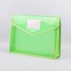 A4 Transparent Large Capacity Snap Button File Bag for Office and Student Documents