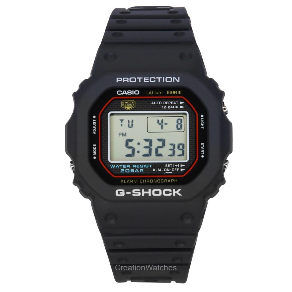 

Casio G-Shock Цифровые Воссоздание Оригинального Дизайна Первых Кварцевых G-Shock DW-5000R-1A 200М Мужские Часы чёрный