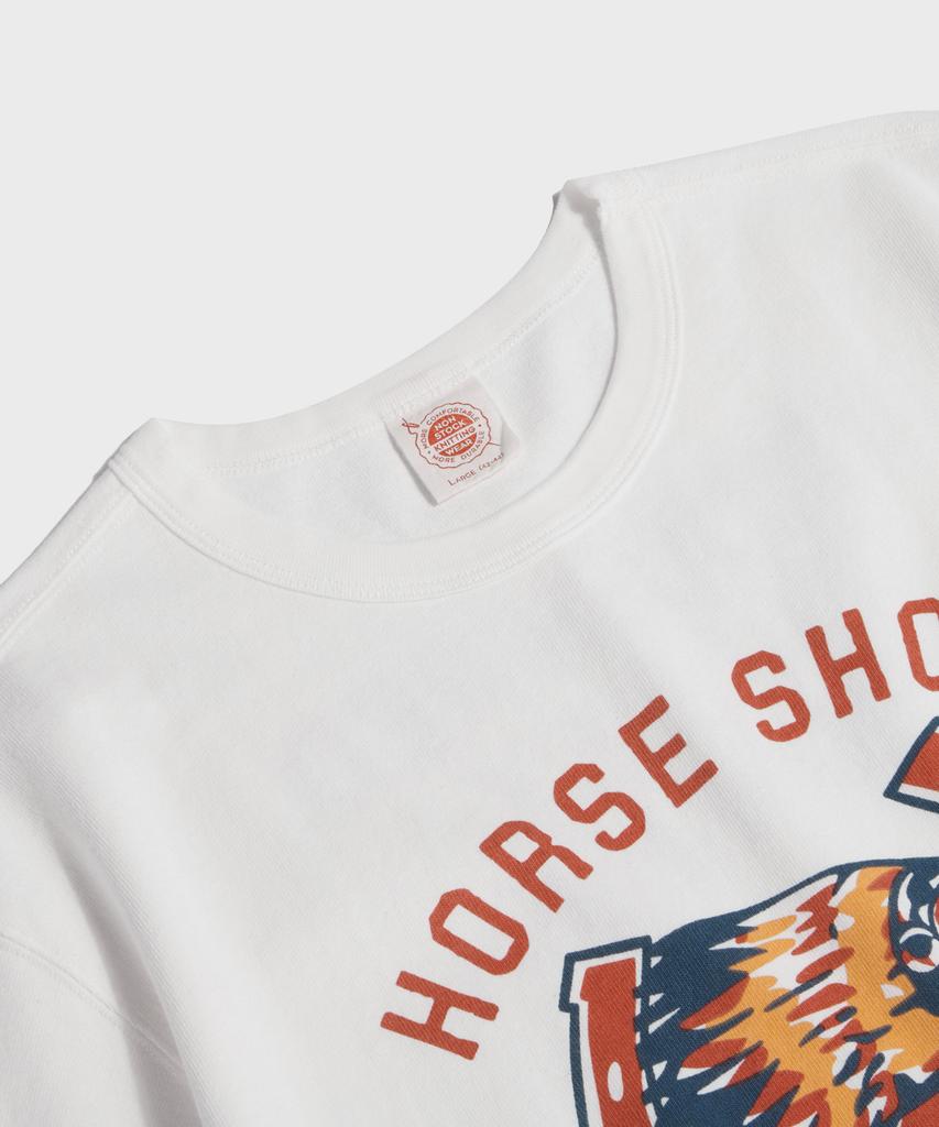 Beulonseun Retro Horseshoe Graphic Tee White