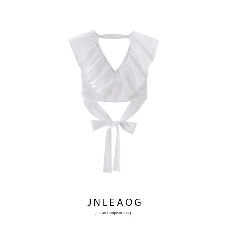 Jnleaog New Fall Women's Clothing Fashion French Fashion Laminated Decoration Double Breasted Tops 3125654 250