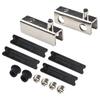 Hardware Cabinet Door Clips 40X13mm Anti-corrosion Black Bundled Chrome Glass Clip Home Improvement Cabinet Catches