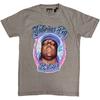 Biggie Smalls RIP Airbrush T-Shirt Grey New