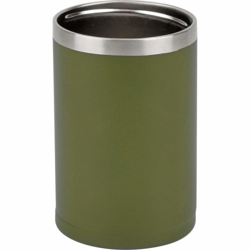 Wahei Freiz Long-Lasting Cold Can Holder for Tumblers (350ml Cans), Forest Green, Vacuum Insulated, Keeps Cans Hot or Cold, Fortec RH-1533