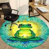 1pc Frog Mandala Chair Carpet for Office, Non-slip, Soft and Durable Leisure Rug, Perfect for Office, Living Room Yy251103122