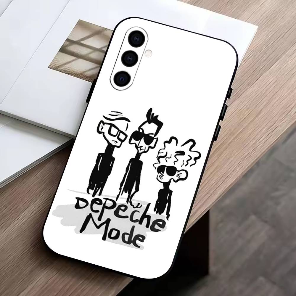 DM-Depech Band Mode Phone Case For Samsung Galaxy A73,A72,A71,A70,A53,A52,A51,Others Soft Black Cover