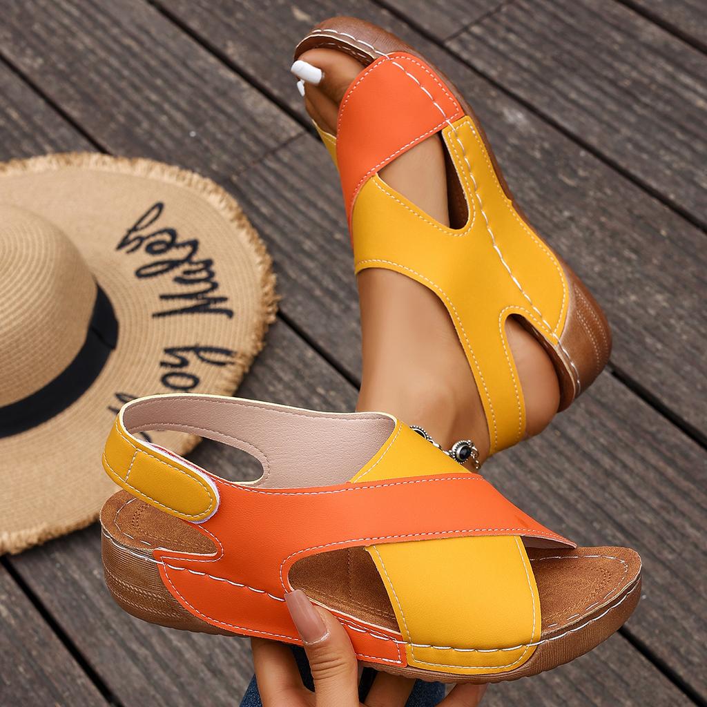 Women Sandals Summer Lightweight Wedges Shoes Woman 2025 New Soft Heels Peep Toe Sandals Women Platform Beach Sandals