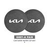For KIA Car Water Cup Mat Coaster Non-Slip Pad Interior Accessories Ceed Sportage Rio K5 K2 Optima Cerato Venga Sedona