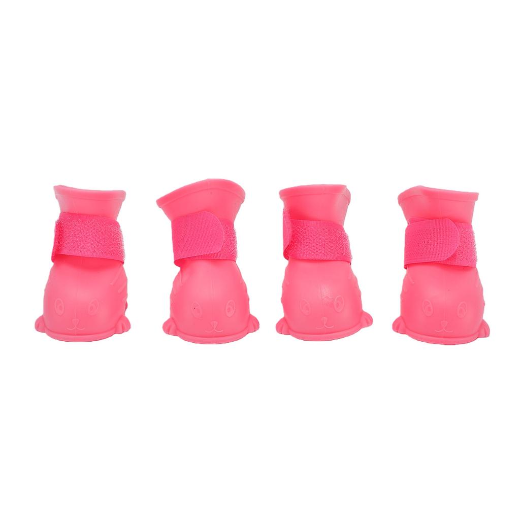Dog Rain Boots Waterproofing Non Slip TPE Thickened Puppy Rain Shoes Boots for Outdoor