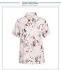 Summer Silk Cardigan Shirt: Elegant Short-Sleeve for Middle-aged and Elderly Women