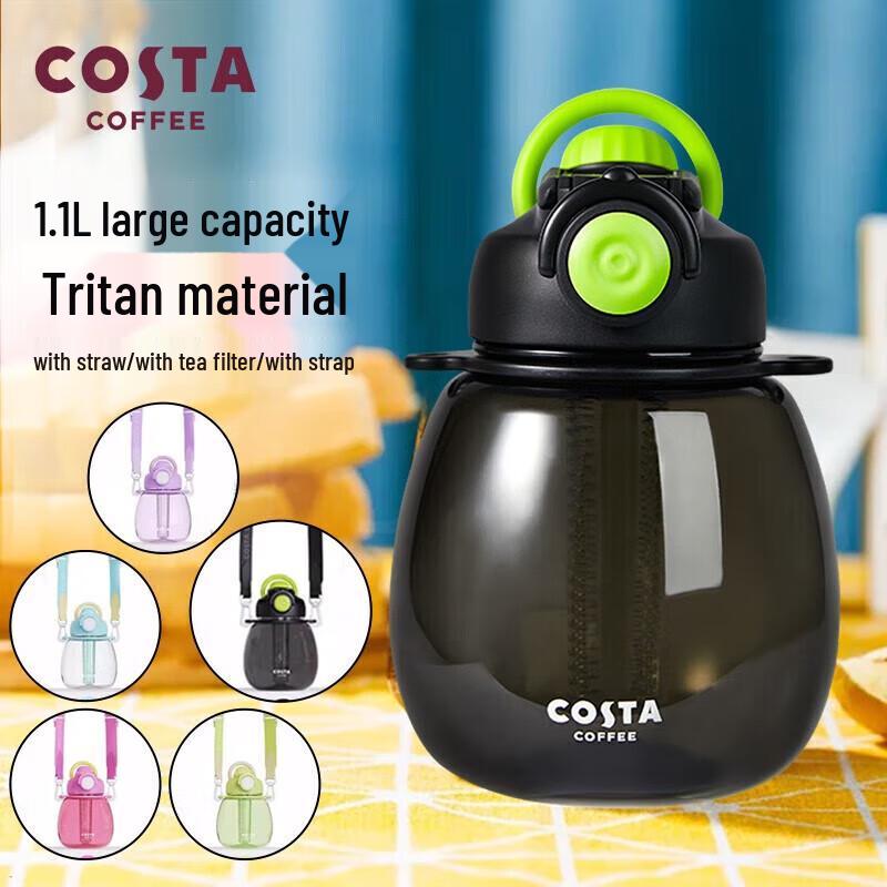 COSTA Ван Синюэ Термокружка Tritan с трубочкой