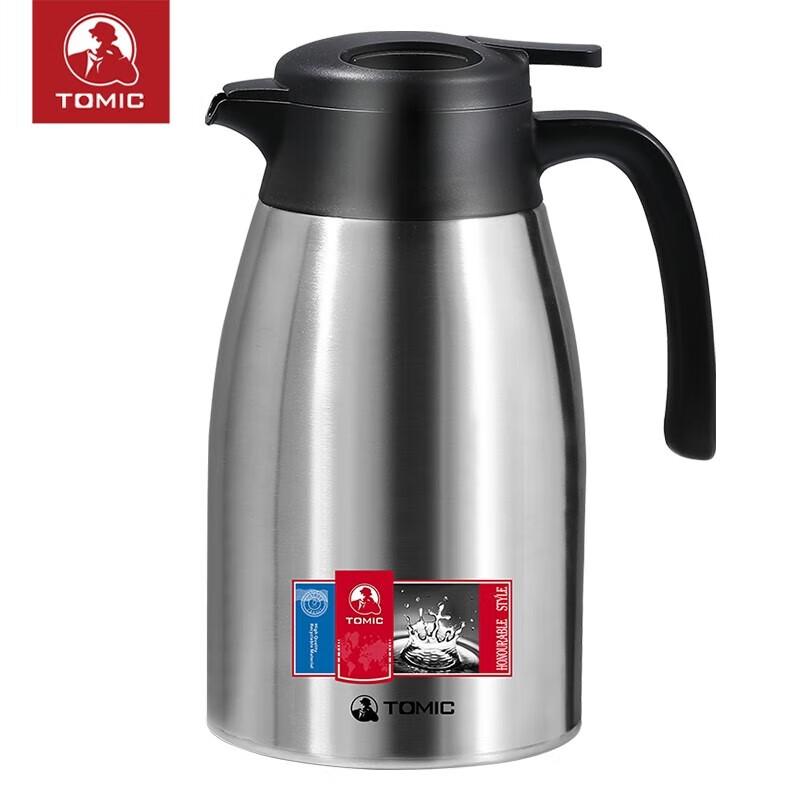 TOMIC 2L Stainless Steel Insulated Airpot with Thermometer