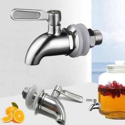 Zapfhahn für Getränkespender Edelstahl Metall Zapfhahn Spenderkrug Saft Kaltgetränk Wein Bier Ersatzhahn