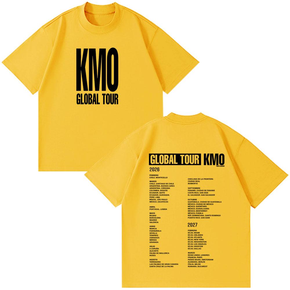 Singer Pablo Alborán Kmo Global Tour 2026 Print Tees Men Women Hiphop Tshirts Shortsleeved Loose Harajuku TShirts Streetwear