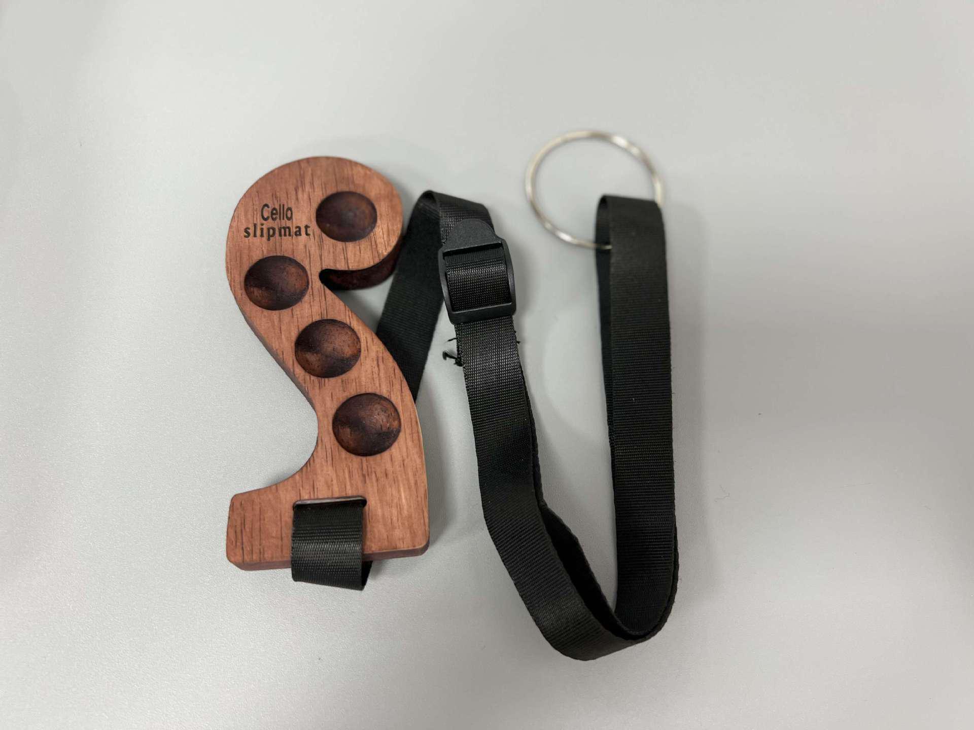 Solid Wood Cello Anti-Slip Mat with Thickened Metal Buckle S Cello Anti-slip Mat