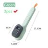 Liquid Press Dispensing Shoe Brush Soft Bristle Multifunctional Cleaner Brush For Shoes Clothes Daily Household Cleaning Use