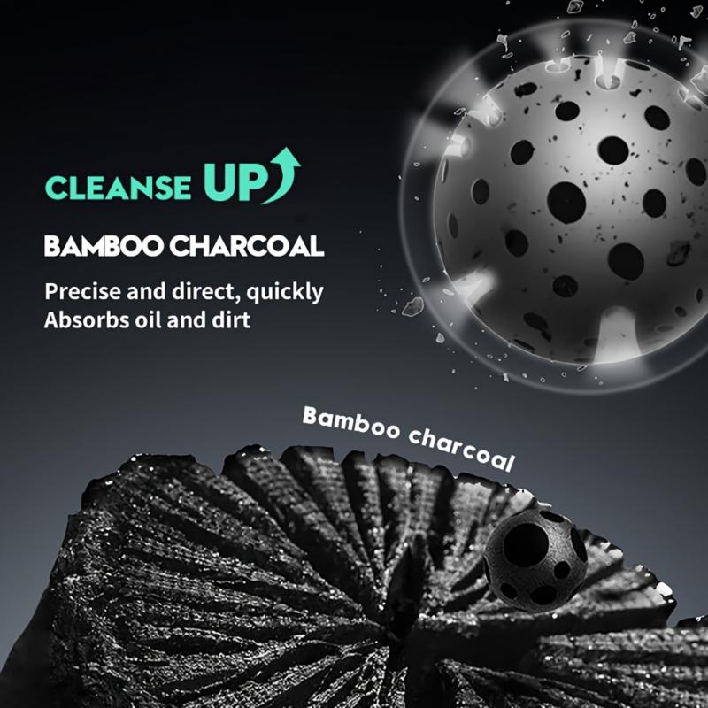 Bamboo Charcoal Blackhead Remover Nose Patches Oil Control Pore Minimizing Gentle Strips for Home Daily Skin Care