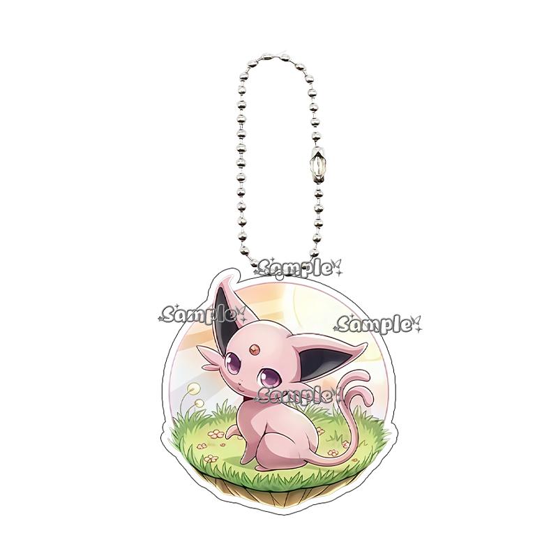 Eevee Acrylic Keychain Anime Cartoon Umbreon Jolteon Leafeon Sylveon Cute Character Accessory Backpack Pendant Decoration Gift