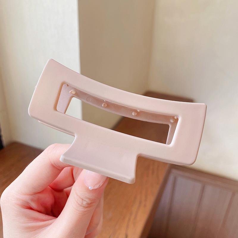 Massive schwarze matte große Haarklammern aus Acryl, Haarnadeln, Hai-Clip, Haarspange, Krabben-Haarspangen, Kopfbedeckung für Frauen, Haar-Accessoires