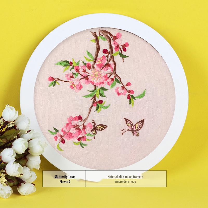 Ancient Style 3D Embroidery DIY Kit for Beginners - Su Ribbon Embroidery Set