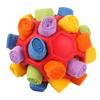 Interactive Sniffing Mat Toy With Hollow Treat Dispensing Ball Dogs Cats TPR Rubber Chew 14cm
